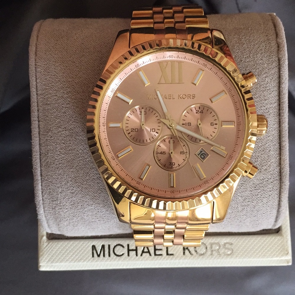 Women’s Two Toned Gold Michael Kors Watch